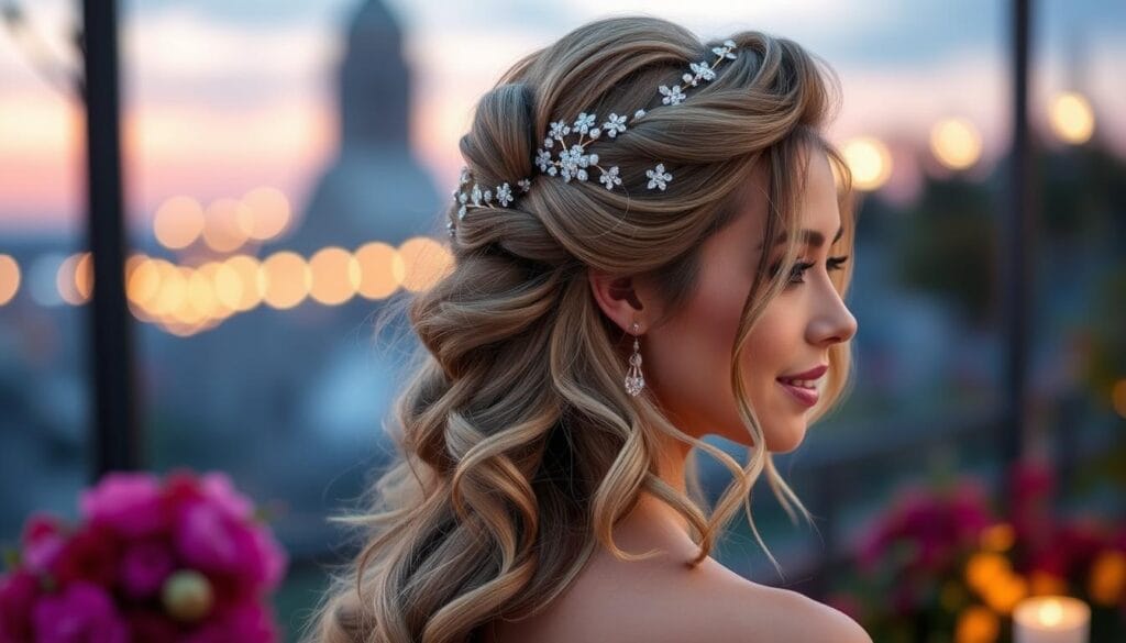 Half-Up Half-Down Prom Hairstyles