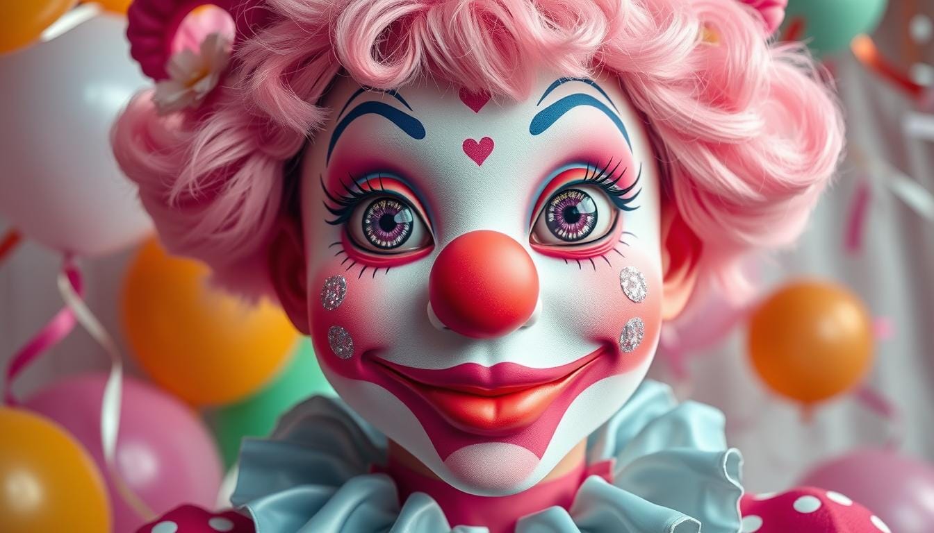 cute clown makeup